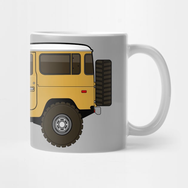 fj40 Land Cruiser yellow by -oddlyeven-